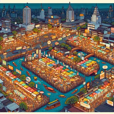 방콕의 야시장 탐험: 숨겨진 보물과 미식의 세계